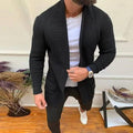 Men's Ribbed Knit Solid Color Sweater Cardigan by DailySale