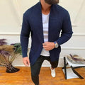 Men's Ribbed Knit Solid Color Sweater Cardigan by DailySale