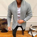 Men's Ribbed Knit Solid Color Sweater Cardigan by DailySale