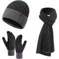Men's Scarf and Beanie Hat Themal Gloves Set by DailySale