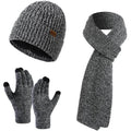 Men's Scaves and Beanie Hat Themal Gloves Set by DailySale
