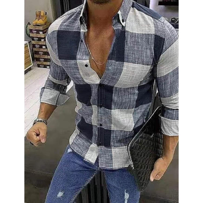 Men's Shirt Bishop Sleeve Collar Shirt by DailySale