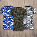 Men's Short Sleeve Crew Neck Camo Printed Tee by DailySale