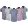 Men's Short Sleeve Slim-Fit Casual Dress Shirts
