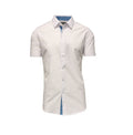Men's Short-Sleeve Slim-Fit Shirt with Contrast Trim - Assorted Sizes by DailySale