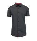 Men's Short-Sleeve Slim-Fit Shirt with Contrast Trim - Assorted Sizes by DailySale