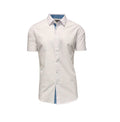Men's Short-Sleeve Slim-Fit Shirt with Contrast Trim - Assorted Sizes by DailySale