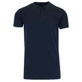 Men's Slim Fitting Short Sleeve Henley Slub Tee by DailySale
