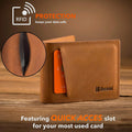 Men's Slim Leather Wallet with Money Clip Bifold Minimalist RFID Blocking Card by DailySale