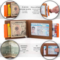 Men's Slim Leather Wallet with Money Clip Bifold Minimalist RFID Blocking Card by DailySale