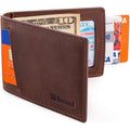 Men's Slim Leather Wallet with Money Clip Bifold Minimalist RFID Blocking Card by DailySale