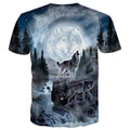 Men's T-Shirt 3D Animal Print Short Sleeve Daily Tops Streetwear Exaggerated Rainbow by DailySale