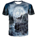 Men's T-Shirt 3D Animal Print Short Sleeve Daily Tops Streetwear Exaggerated Rainbow by DailySale