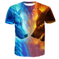 Men's T-Shirt Graphic Animal Plus Size Print Short Sleeve Halloween Tops by DailySale