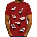 Men's T-Shirt Graphic Simulation Short Sleeve Casual Tops by DailySale
