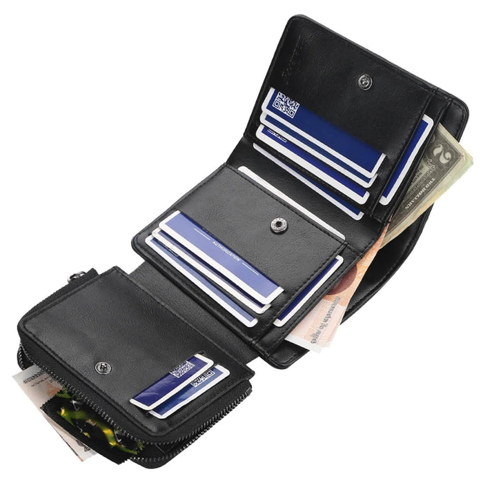 Men's Trifold Clutch Leather Wallet ID Card Holder by DailySale
