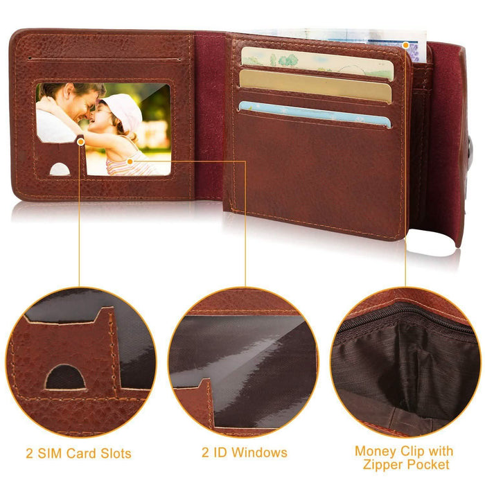 Men's Wallet PU Leather BiFold RFID Blocking Card Holder by DailySale