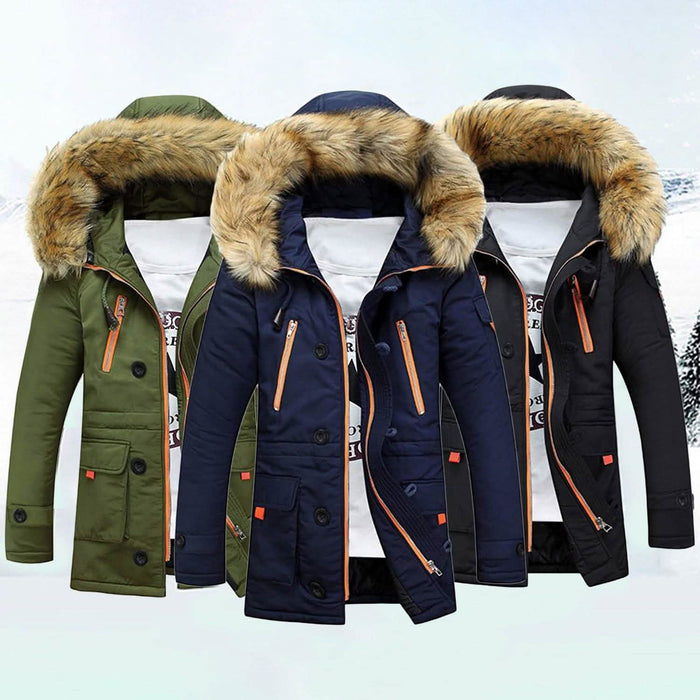 Men's Winter Hooded Down Coat Parkas by DailySale