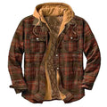 Men's Winter Parka Jacket Cotton Hooded Shirt Jacket by DailySale