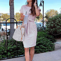 MEROKEETY Women's Striped Short Sleeve T-Shirt Dress by DailySale