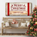 Merry Christmas And A Happy New Year Sign by Tailored Canvases