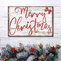 Merry Christmas Sign X by Tailored Canvases