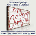 Merry Christmas Sign X by Tailored Canvases