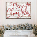 Merry Christmas Sign X by Tailored Canvases