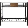 Metal Bunk Bed with Safety Railing Ladder by DailySale
