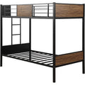 Metal Bunk Bed with Safety Railing Ladder by DailySale