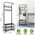 Metal Entryway Coat Shoe Rack by DailySale