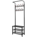 Metal Entryway Coat Shoe Rack by DailySale