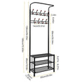 Metal Entryway Coat Shoe Rack by DailySale