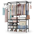 Metal Garment Rack Shoe Clothing Organizer Shelves by DailySale