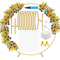 Metal Round Arch Reusable Backdrop Stand with Balloon Tools by DailySale