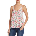Aqua Floral Mesh V Neck Tank Top by Vanessa Jane