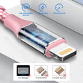 MFi Certified iPhone 4 Port High Speed Wall Charger and 4 Lightning Cables by DailySale