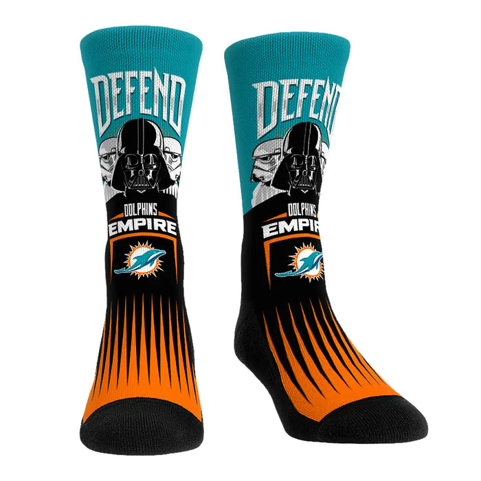 Miami Dolphins - Star Wars - Defend The Empire by Rock 'Em Socks