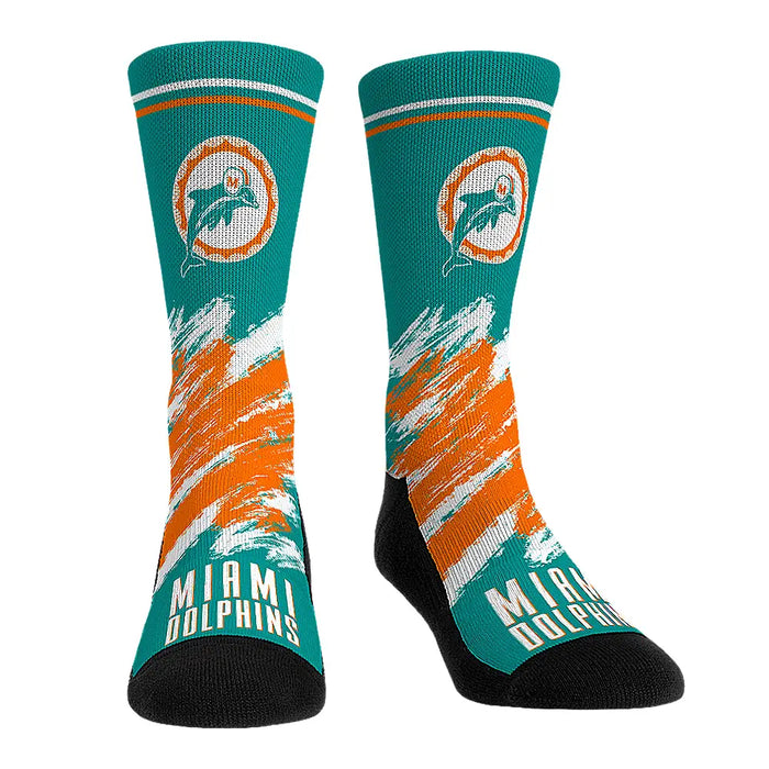 Miami Dolphins - Throwback Paint by Rock 'Em Socks