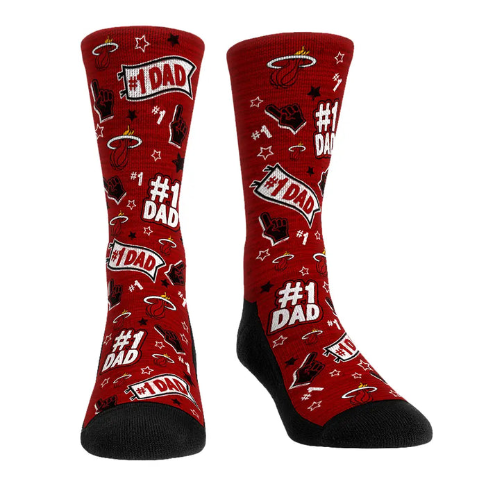 Miami Heat - #1 Dad by Rock 'Em Socks
