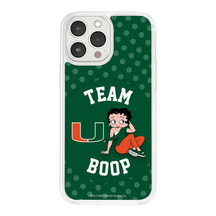 Miami Hurricanes X Betty Boop HD Apple iPhone 11 Phone Case by Affinity Bands