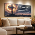 Micah 7:8 - The Lord Will Be My Light Faith Sign by Tailored Canvases