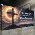 Micah 7:8 - The Lord Will Be My Light Faith Sign by Tailored Canvases