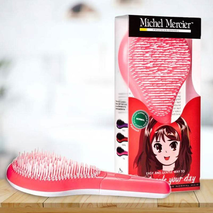 Michel Mercier Kids Detangling Brush Pink For Normal Hair by DailySale