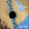 Michigan HD Fitbit Versa 3 & Sense 1 Watch Band by Affinity Bands
