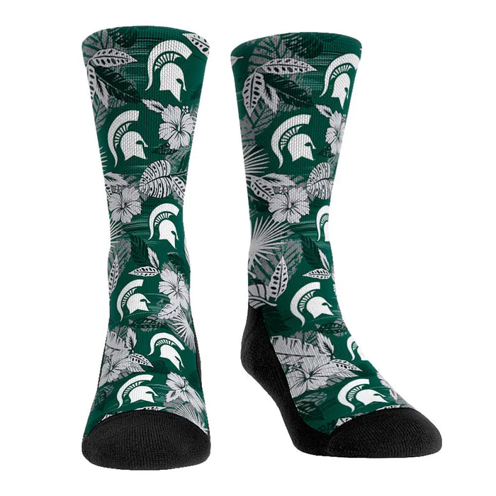 Michigan State Spartans - Floral by Rock 'Em Socks