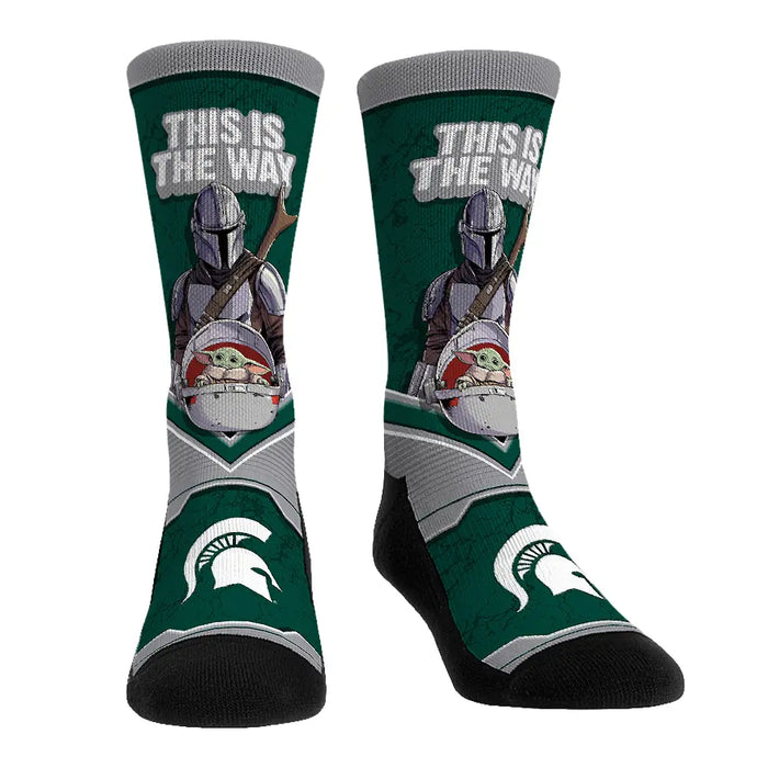 Michigan State Spartans - Star Wars - This Is The Way by Rock 'Em Socks