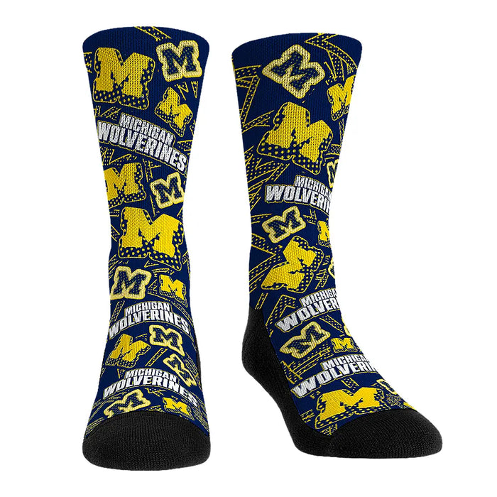 Michigan Wolverines - Microdot All-Over by Rock 'Em Socks