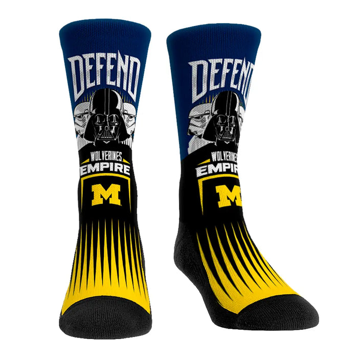 Michigan Wolverines - Star Wars - Defend The Empire by Rock 'Em Socks
