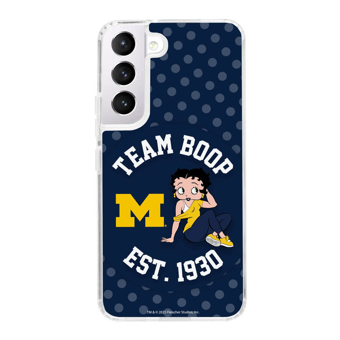 Michigan Wolverines X Betty Boop HD Samsung Galaxy S21 Phone Case by Affinity Bands